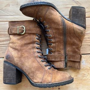 Born Cass Block Stocked Heel Boot